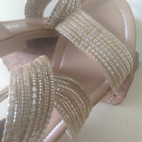 Strappy Open Toe Sandals Retro Style VSCO - Picture 7 of 8